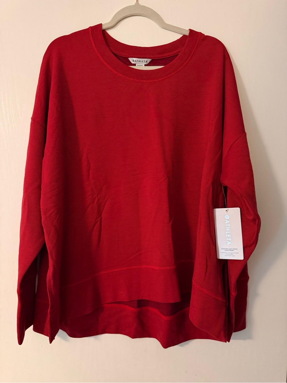 Athleta Coaster Luxe Stripe Sweatshirt
